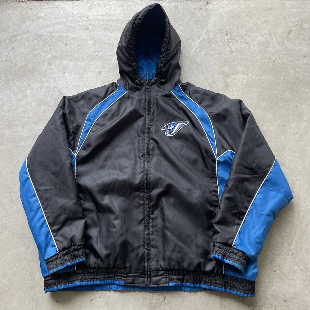 Vintage Y2K Toronto Blue Jays Old Logo XXL Baseball Puffer Jacket MLB Genuine
